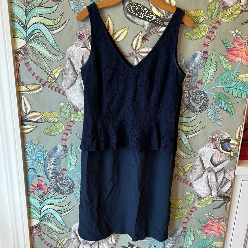 Barney’s silk and eyelet dress